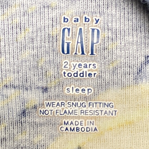 Baby Gap Boys Sleep Pajama Shirt and Carter’s Boys Pajama Bottoms Size 2T - Picture 5 of 10